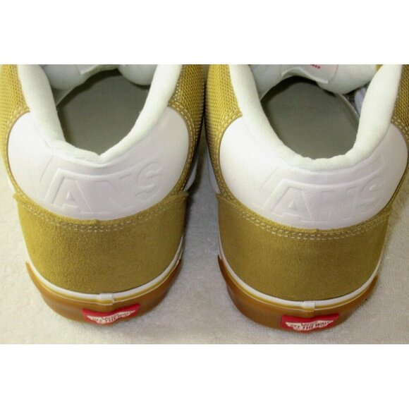 Vans Men's Knu Skool Khaki Gum White Mid Suede Nylon Skate Shoes size 13 NIB - Picture 5 of 5